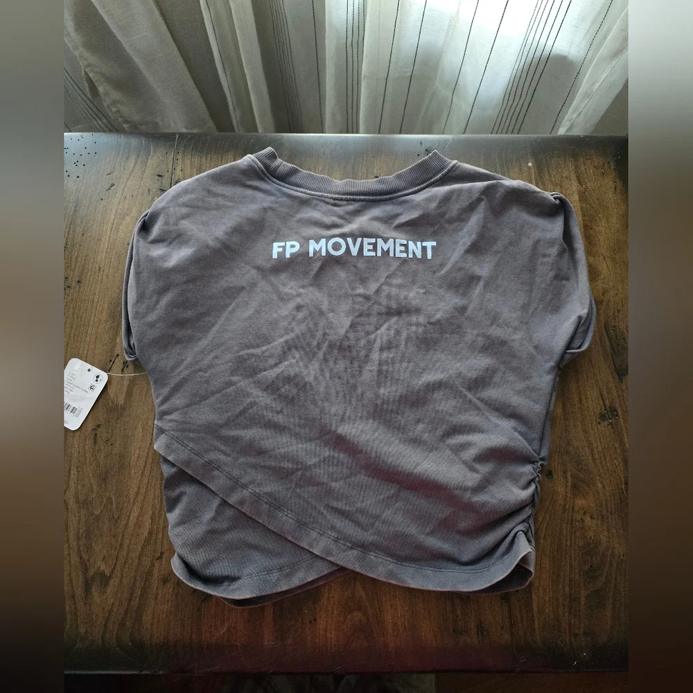 NWT Free People Movement Hot Shot Crossover Top Only- Dark Shadow - Picture 7 of 11